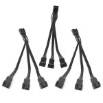 Cble dextension 1  3 pour ventilateur pc cble 4 broches 4 broches + 4 broches + 4 broches femelle ...