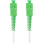 C�ble fibre optique - lanberg - 10m - connecteur sc / apc - blanc - norme g. 657. a2