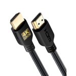 Cble hdmi - powerbear - 5 m - haute vitesse - nylon tress - connecteurs plaqus or