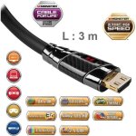 Cble hdmi monster black platinium uhd 3m