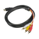 C�ble hdmi vers rca - 1080p - conversion hd pour d�codeur vers 3 rca adaptateur de c�ble audio vid�o ...