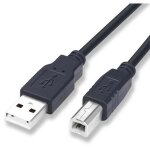 Cable imprimante usb a - b universel 3m hp epson canon scanner brother lexmark