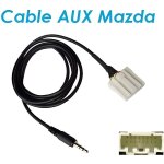Cable jack auxiliaire mp3 audio autoradio mazda 2 3 5 6 mx - 5 cx - 7 rx - 8 skyexpert