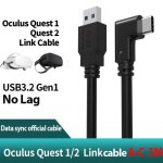 Câble link 5m transfert de données haute vitesse usb c type c vers usb 3. 0 pour oculus quest 1 / 2 casque ... Câble link 5m transfert de données haute vitesse usb c type c vers usb 3. 0 pour oculus quest 1 / 2 casque ...