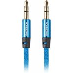 C�ble mini jack 35 mm - lanberg - 2 m - finitions m�talliques - couleur bleue - audio