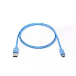 Câble plat usb - c vers usb 1m pour samsung s8 / s9 / s10 - bleu Câble plat usb - c vers usb 1m pour samsung s8 / s9 / s10 - bleu