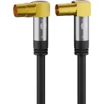 C�ble de raccordement goobay 70466 [1x antenne femelle 75 �?� - 1x antenne m�le 75 �?�] 5. 00 m noir