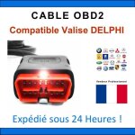 C�ble de remplacement obd2 - compatible avec valise delphi / ds150 ds100