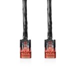 C�ble r�seau cat6 nedis ccgl85900bk500 50. 0 m - rj45 male - u / utp - noir