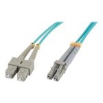 C�ble r�seau - mcl - 3 m - fibre optique - sc m�le - lc m�le - bleu