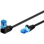 C�ble r�seau rj45 u / utp cat. 6a coud� � 90� - goobay - 3m - bande passante max. 500 mhz - compatible ...