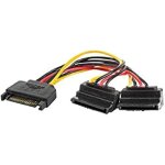 Câble sata - lanberg - 10cu 70 - bs - 0015 - mâle 15 broches vers 2 femelles 15 broches - 15 cm - multicolore ... Câble sata - lanberg - 10cu 70 - bs - 0015 - mâle 15 broches vers 2 femelles 15 broches - 15 cm - multicolore ...