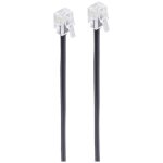 C�ble de t�l�phone - shiverpeaks - liaison rj11 m�le 6p4c - 10m noir