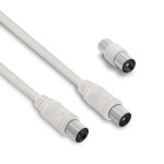 Cble tv coaxial 952 mm mle / fem. + adaptateur mle / mle 5 m