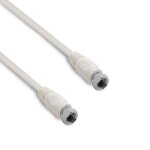 C�ble tv satellite coaxial - metronic - 5 m - fiches f m�le - m�le - double blindage - neuf