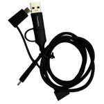 C�ble universel thomson 5 en 1 de charge et de transfert de donn�es renforc� usb - a / usb - c vers micro ...
