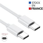 C�ble usb type c vers type c - 1 m�tre pour google pixel 3a xl charge rapide - c�ble de recharge - synchronisa ...