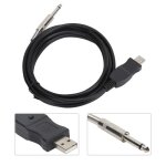 C�ble usb pour guitare salalis - 3 m�tres - compatible avec ordinateur - hifi