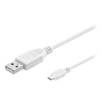 C�ble usb - microconnect - usb (m) vers micro - usb type b (m) - 5 m - usb 2. 0 - blanc