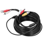 Cble de vidosurveillance - sonew - 10 m - alimentation + vido + coaxial - connecteur bnc + dc
