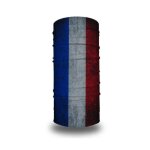 Cache - col / tour de cou / bandana / masque original multifonction bleu blanc rouge