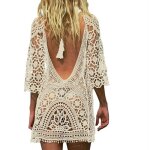 Cache - maillots et sarongs femme maillot de bain dos ouvert robe de maillot de bain dentelle au crochet ... Cache - maillots et sarongs femme maillot de bain dos ouvert robe de maillot de bain dentelle au crochet ...