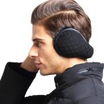 Cache oreille - leoclotho - unisexe - noir - pliable - peluche Cache oreille - leoclotho - unisexe - noir - pliable - peluche