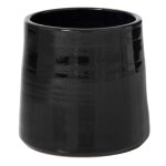 Cache pot en c�ramique tolga 24cm noir
