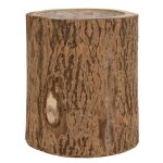 Cache - pot rond en bois berk 32cm naturel Cache - pot rond en bois berk 32cm naturel
