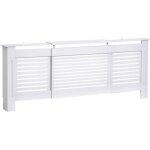 Cache - radiateur homcom mdf 208. 5x20. 5x82. 5cm blanc