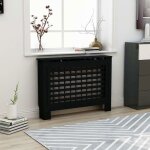 Cache - radiateur noir - vidaxl - 112x19x81 cm - mdf Cache - radiateur noir - vidaxl - 112x19x81 cm - mdf