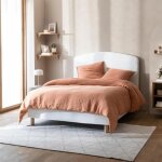 Cache - sommier bouclette int�gral blanc 140x190 - blanc - terre de nuit