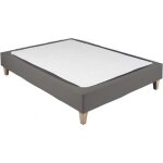 Cache - sommier coton jersey taupe 140x200 - taupe - terre de nuit