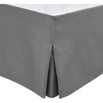 Cache sommier - home linge passion - 140 x 190 cm + 30 cm - gris anthracite