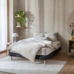 Cache - sommier coton jersey noir 120x190  130x200 - noir - terre de nuit