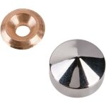 Cache vis chrom� - diam�tre 18 mm - marbrier - mod