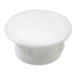 Cache - vis plastique brut - hettich - lot de 20 - blanc - fente - frais�e