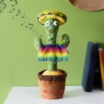 Peluche - jeux 2 momes - cactus dansant - chante - danse - vert