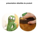 Jouet cactus qui parle et chantant - nikou - 120 chansons - vert - habitat