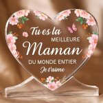 Cadeau f�te des meres - acrylique heart type d�coration - cadeau anniversaire maman - cadeaux pour maman ...