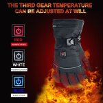 Cadeaugants chauffants rechargeables 3 modes de chauffage gants chauds dhiver impermables  cran tactile ...