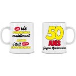 Cadeau humoristique avec mug anniversaire 50 ans (x1) ref / muga05