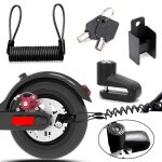 Cadenas antivol trottinette electrique vlo moto cadenas velo avec cable de rappel pour antivol trottinette ...