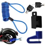 Cadenas antivol pour trottinette moto vlo verrou frein disque avec cble de rappel pour trottinette ...