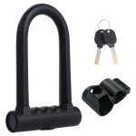Cadenas antivol en u pour vlo trottinette lectrique antivol vlo moto en acier alli noir