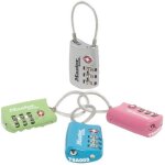 Cadenas  combinaison tsa - 30mm - mtal et acier - coloris assortis