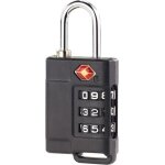 Cadenas tsa pour valise - pearl - code 3 chiffres - noir - bagage cabine