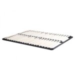 Cadre � lattes � monter 120x190cm - 2x19 lattes - sans pied - noir