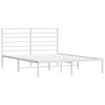Cadre de lit m�tal mothinessto ly0461 - blanc - 120x190 cm - avec sommier � lattes