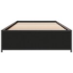 Cadre de lit - mothinessto - 11523x - bois ding�nierie - m�tal - 90x190 cm - noir